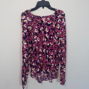 RED CAMEL High low Floral  blouse